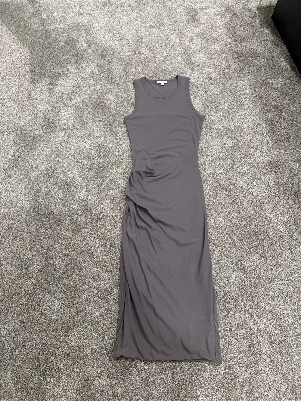 James Perse Charcoal Sleeveless Tank Maxi Dress